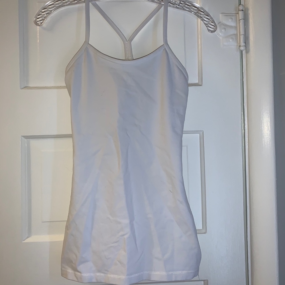 White lululemon align tank top